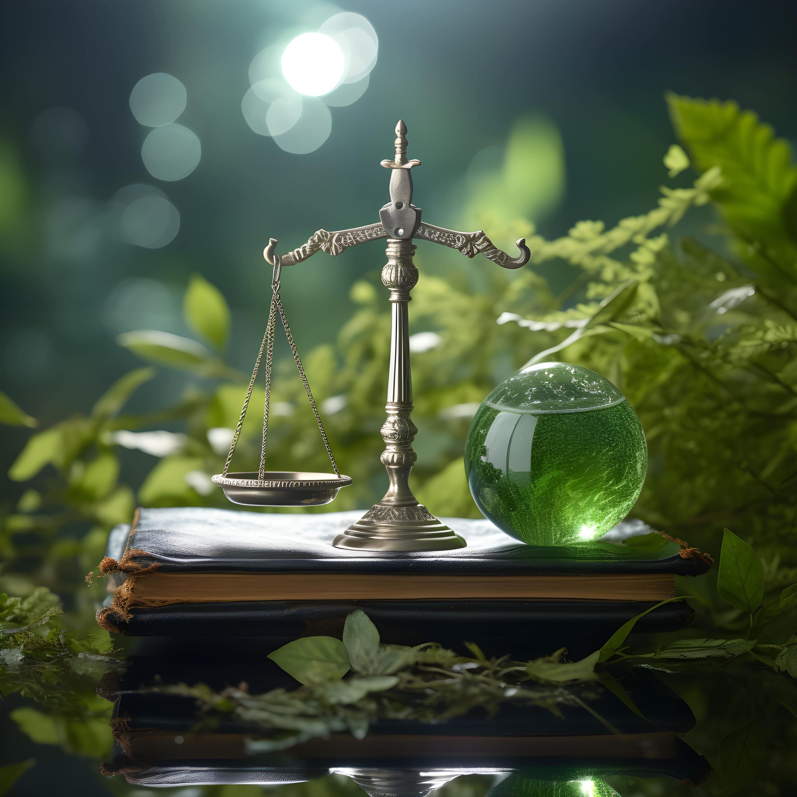 scales-justice-ancient-book-with-green-orb-amidst-nature (1) (1)